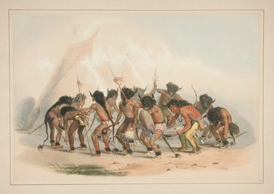Bivalytánc, pl. 8 az észak-amerikai indián portfólióból alkotó: George Catlin