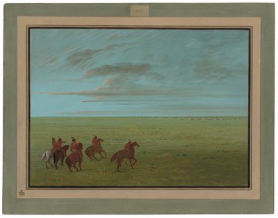 Connibos induló vadlovak számára alkotó: George Catlin