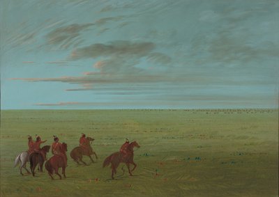 Connibos Starting for Wild Horses, 18541869. alkotó: George Catlin