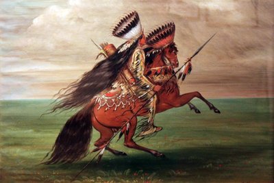Varjú indián "Aki mindent átugrik" alkotó: George Catlin