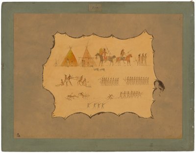 Egy Cheyenne köntös fakszimile alkotó: George Catlin