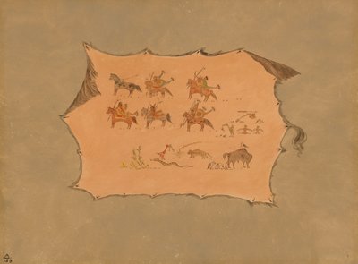 Egy pawnee orvosi köntös fakszimile, 18611869. alkotó: George Catlin