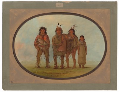 Négy dogrib indián alkotó: George Catlin