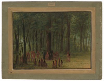 Black Hawk - Saukie temetése alkotó: George Catlin