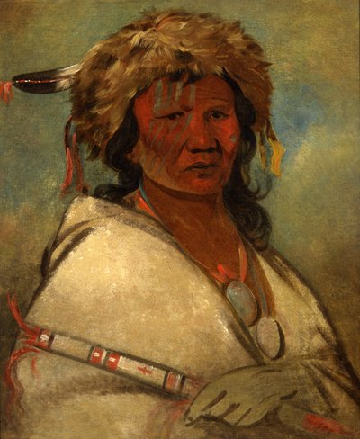 Nagy hős, főnök, 1845. alkotó: George Catlin