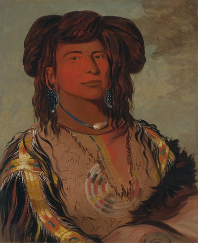 Ha-wón-je-tah, Egyszarvú, a Miniconjou törzs vezető törzsfőnöke alkotó: George Catlin