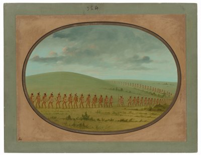 Indiai fájl - Iowa alkotó: George Catlin