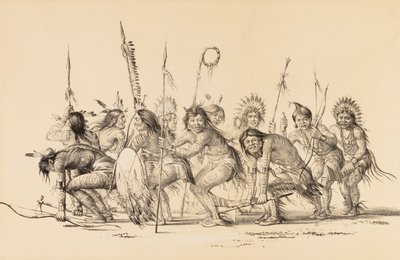 Indiánok egy körben, táncolnak... nem. 30 alkotó: George Catlin