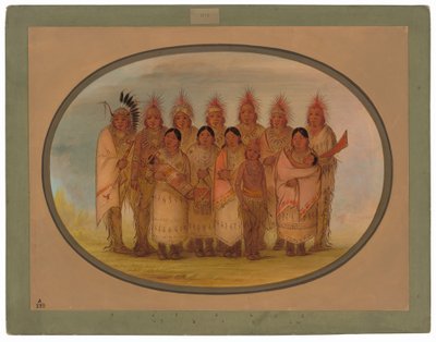 Iowa indiánok, akik Londonban és Párizsban jártak alkotó: George Catlin