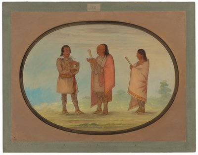 Kickapoo indiánok prédikálnak és imádkoznak alkotó: George Catlin