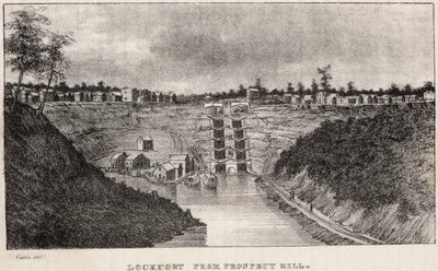 Lockport a Prospect Hillből alkotó: George Catlin