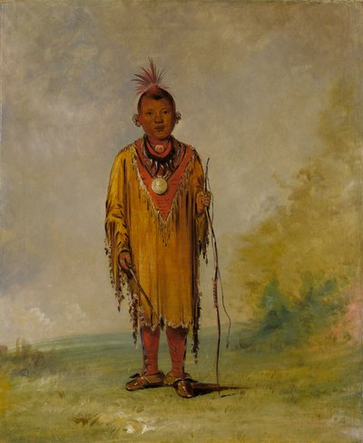 Me-sóu-wahk, Szarvashaj, Kee-o-kúk kedvenc fia alkotó: George Catlin