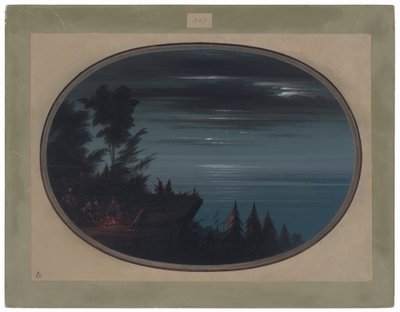 Nayas falu éjjel alkotó: George Catlin