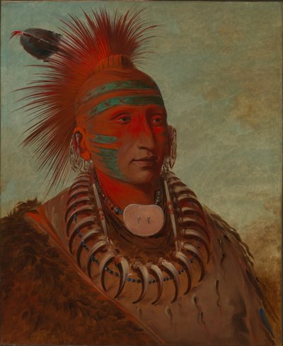 No-ho-mun-ya, Aki nem figyel oda. alkotó: George Catlin