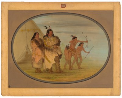 Ojibbeway indiánok alkotó: George Catlin
