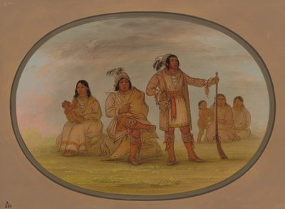 Osceola és négy szeminólei indián, 18611869. alkotó: George Catlin