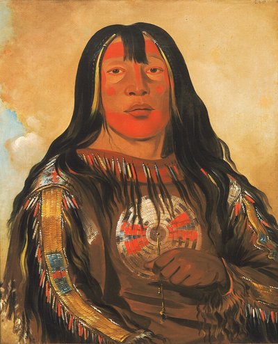 Peh-tó-pe-kiss, Sas bordák, egy piegan törzsfőnök alkotó: George Catlin