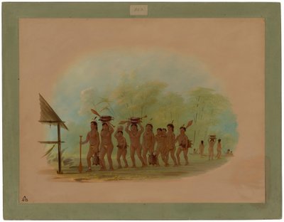 Visszatérés a teknősvadászatból – Connibo alkotó: George Catlin