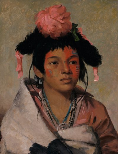 Tcha-cauk-o-ko-maugh, nagy főnök, fiú, alkotó: George Catlin