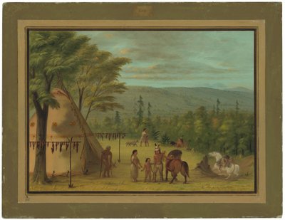 A Cheyenne testvérek őszi vadászaton indulnak alkotó: George Catlin
