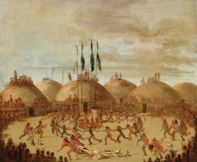 Az utolsó verseny, O-Kee-pa ceremónia alkotó: George Catlin