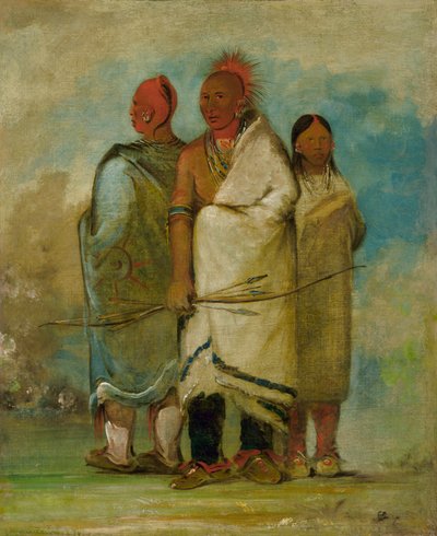 Három róka indián, 1837-1839. alkotó: George Catlin