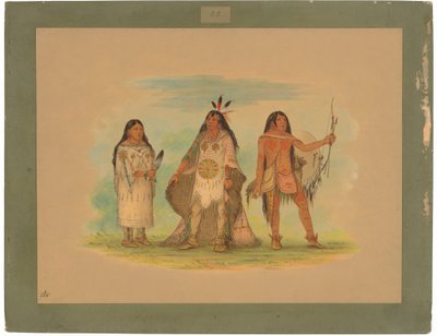 Három minatári indián alkotó: George Catlin