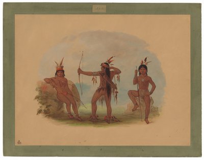 Három Woyaway indián alkotó: George Catlin