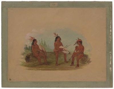 Három fiatal Chinook férfi alkotó: George Catlin
