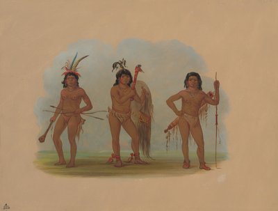 Három zurumati indián, 18541869. alkotó: George Catlin