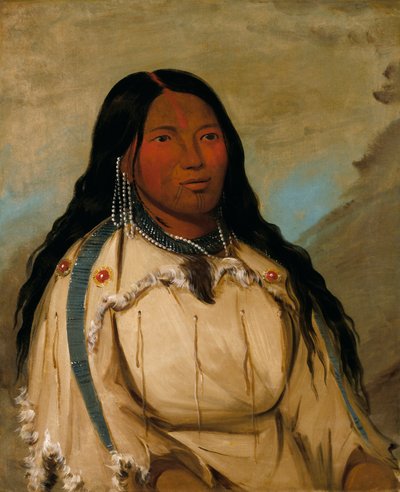Tow-ée-ka-wet, egy Cree nő. alkotó: George Catlin