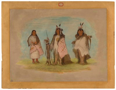 Két feketelábú harcos és egy nő alkotó: George Catlin