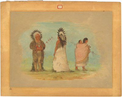 Két Ottoe Chief és egy nő alkotó: George Catlin
