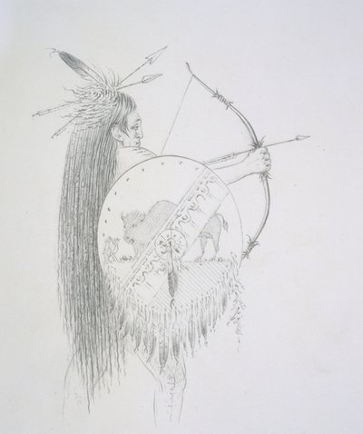 Un-ka-ka Ha-hon-she-kaw (A hosszú ujjkörmök) 1852 alkotó: George Catlin