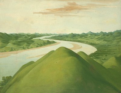 Nézd meg a Cross Timbersben, Texasban, 1832 vagy 1834-1835. alkotó: George Catlin