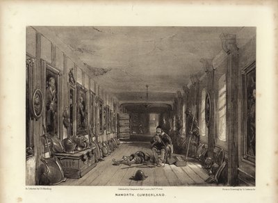 Naworth, Cumberland (litotint) alkotó: George Cattermole