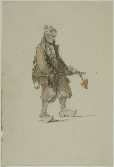 Holland tengerész, horgonyt cipel alkotó: George Chambers