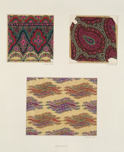 Fabric Designs for Paisley kendő, 1871 körül alkotó: George Charles Haite