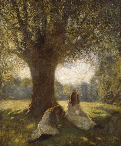 Egy árnyékos hely, 1920 körül (olaj, vászon) alkotó: George Clausen