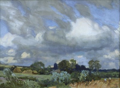 Széna kaszálása alkotó: George Clausen