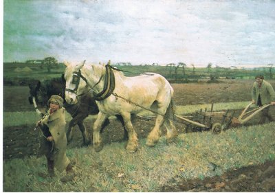 Szántás alkotó: George Clausen