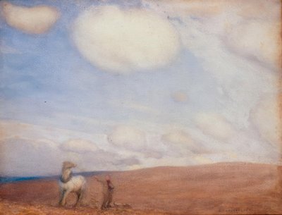 Szántás a Downsban alkotó: George Clausen