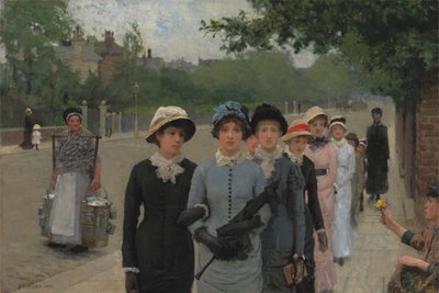 Iskoláslányok alkotó: George Clausen