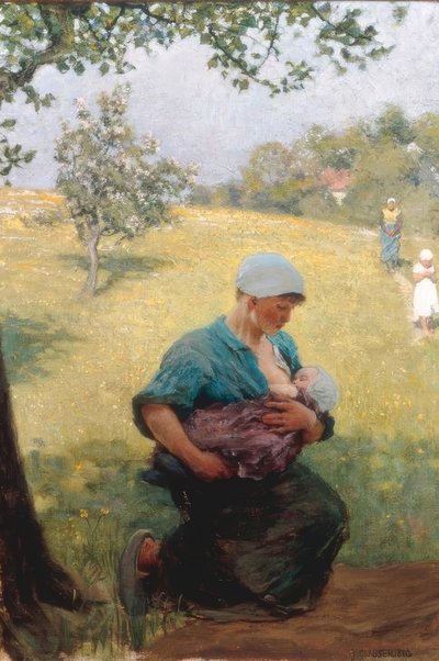 tavaszi idő alkotó: George Clausen