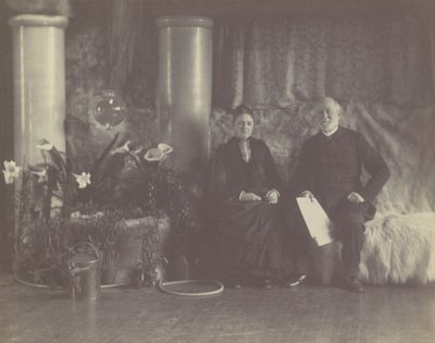 Mr. és Mrs. Charles L. Tiffany Louis C. Tiffany stúdiójában, kb. 1890. alkotó: George Collins Cox