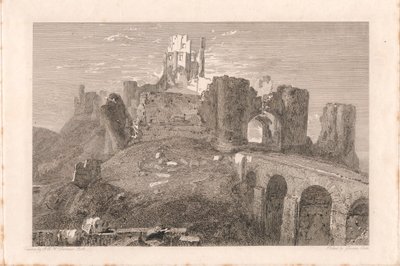 Corfe kastély, Dorsetshire alkotó: George Cooke