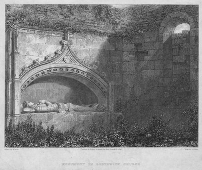 Emlékmű a Borthwick-templomban, 1819. alkotó: George Cooke