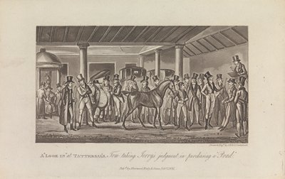 Betekintés a Tattersal-ba alkotó: George Cruikshank