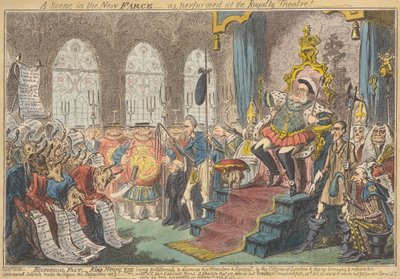 Jelenet az új bohózatban – a Royalty Színházban előadva! alkotó: George Cruikshank