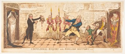 A Sepulchral Inquiry into English History, 1813. június 1. alkotó: George Cruikshank